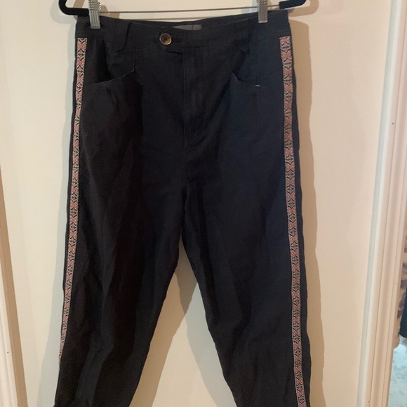 Anthropologie Tapered Side Stripe Pants - Picture 5 of 7